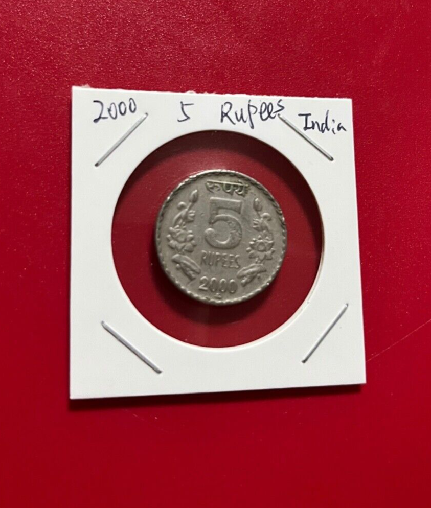 2000 5 RUPEES INDIA COIN - NICE WORLD COIN !!!