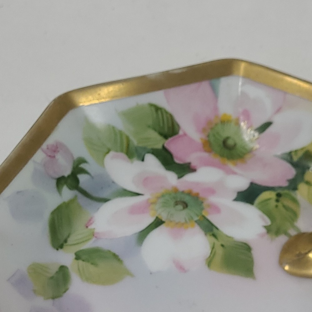 Vintage Cracker Serving Dish Ceramic Hand Painted Candy Made In Nippon