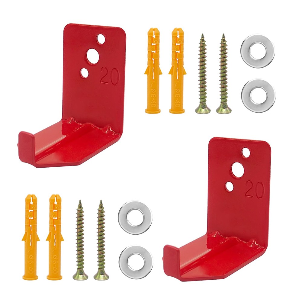 2 PCS Fire Extinguisher Mount Universal Bracket Wall Holder Fits 540 Lb