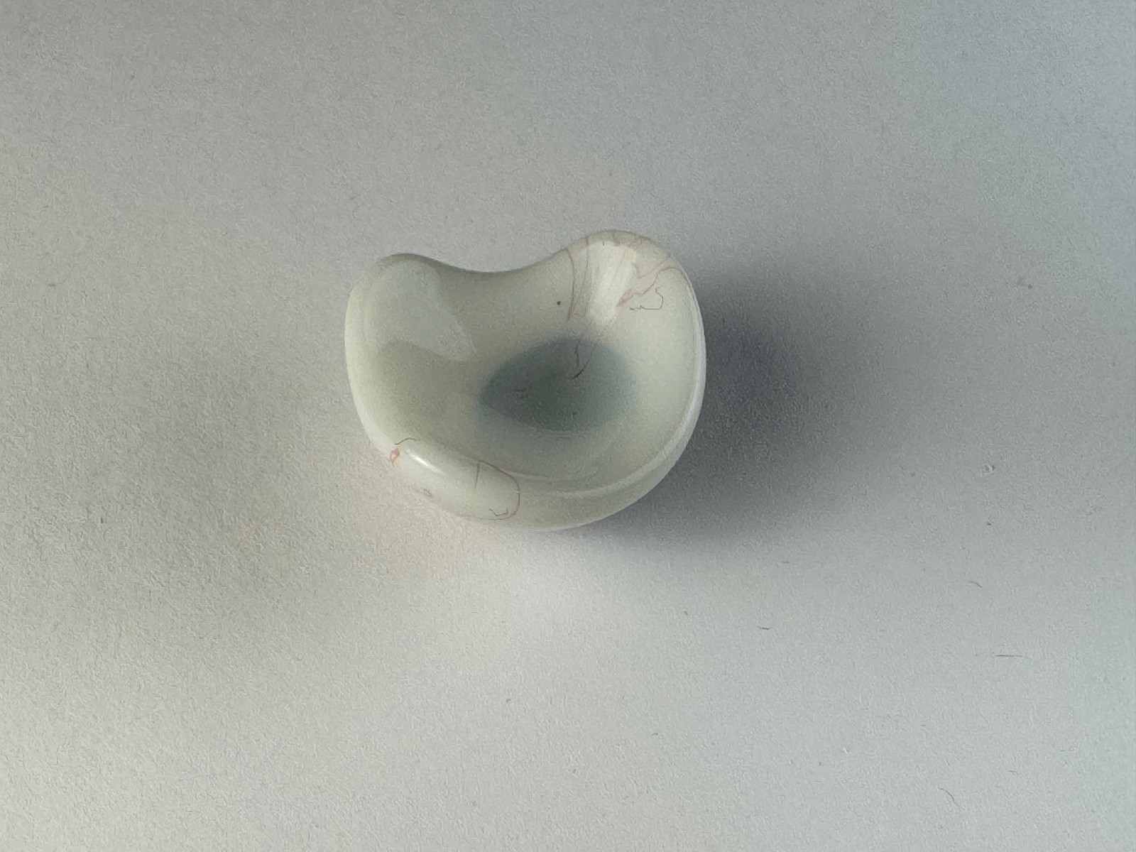 Antique German hand-blown human prosthetic glass eye. Brown eye.