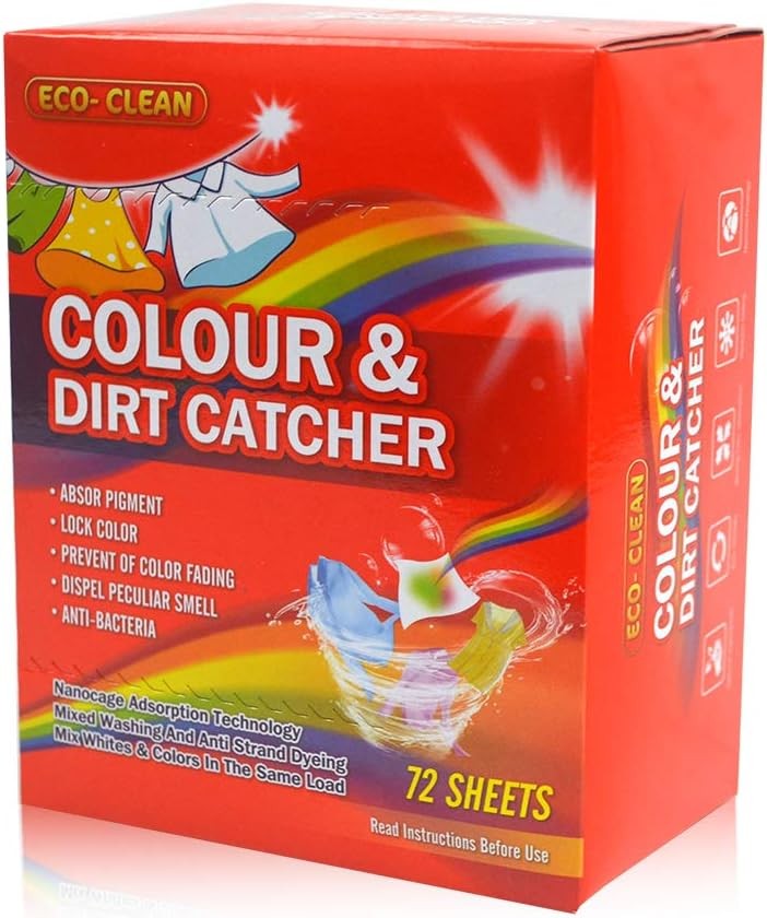 Dye Trapping Sheets, Color Absorber Laundry Sheets, Prevent Light Colored