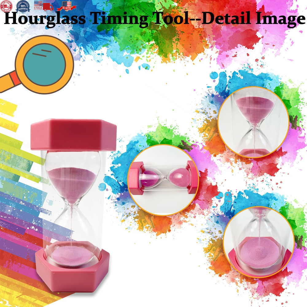 5 Minutes Sand Timer, Hourglass Timer, Kitchen Timer, Clock Timer, Games, Clas