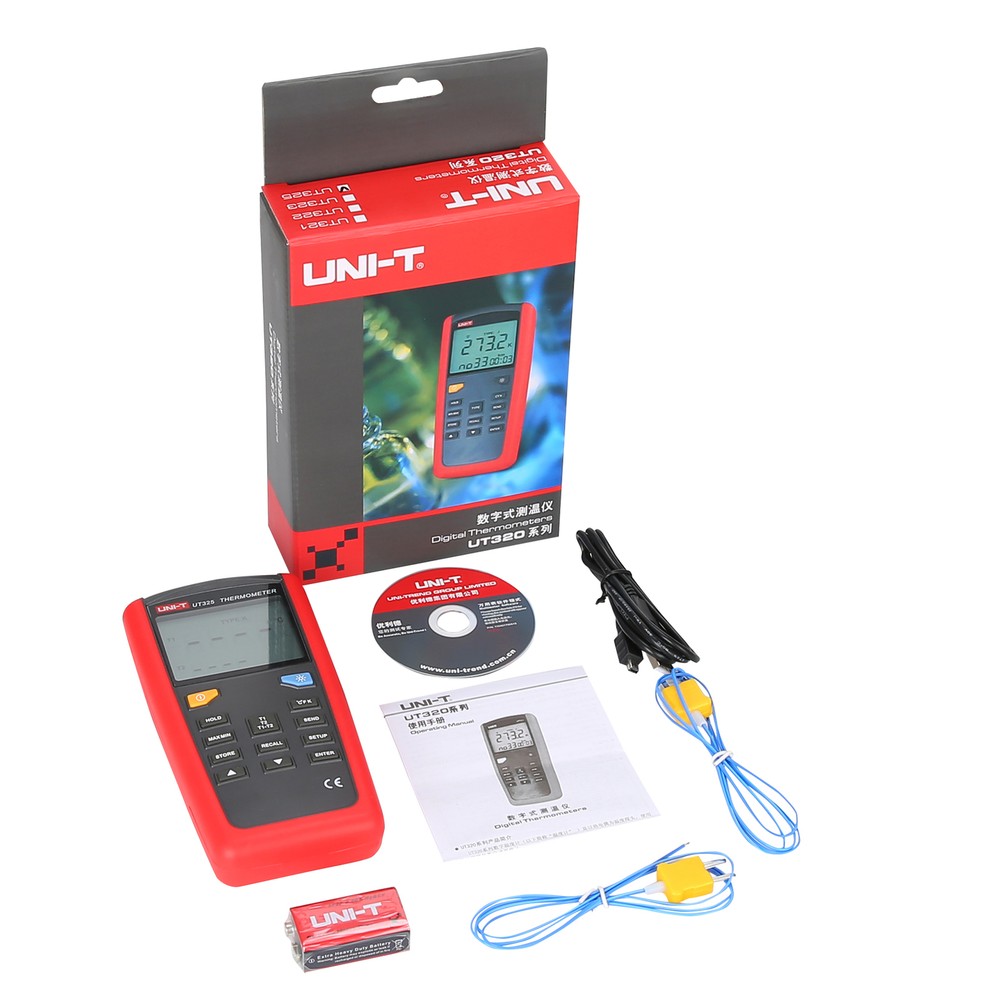 UNI-T UT325 Contact Type Termometers Range -200~1375 USB Interface Industrial ✦K