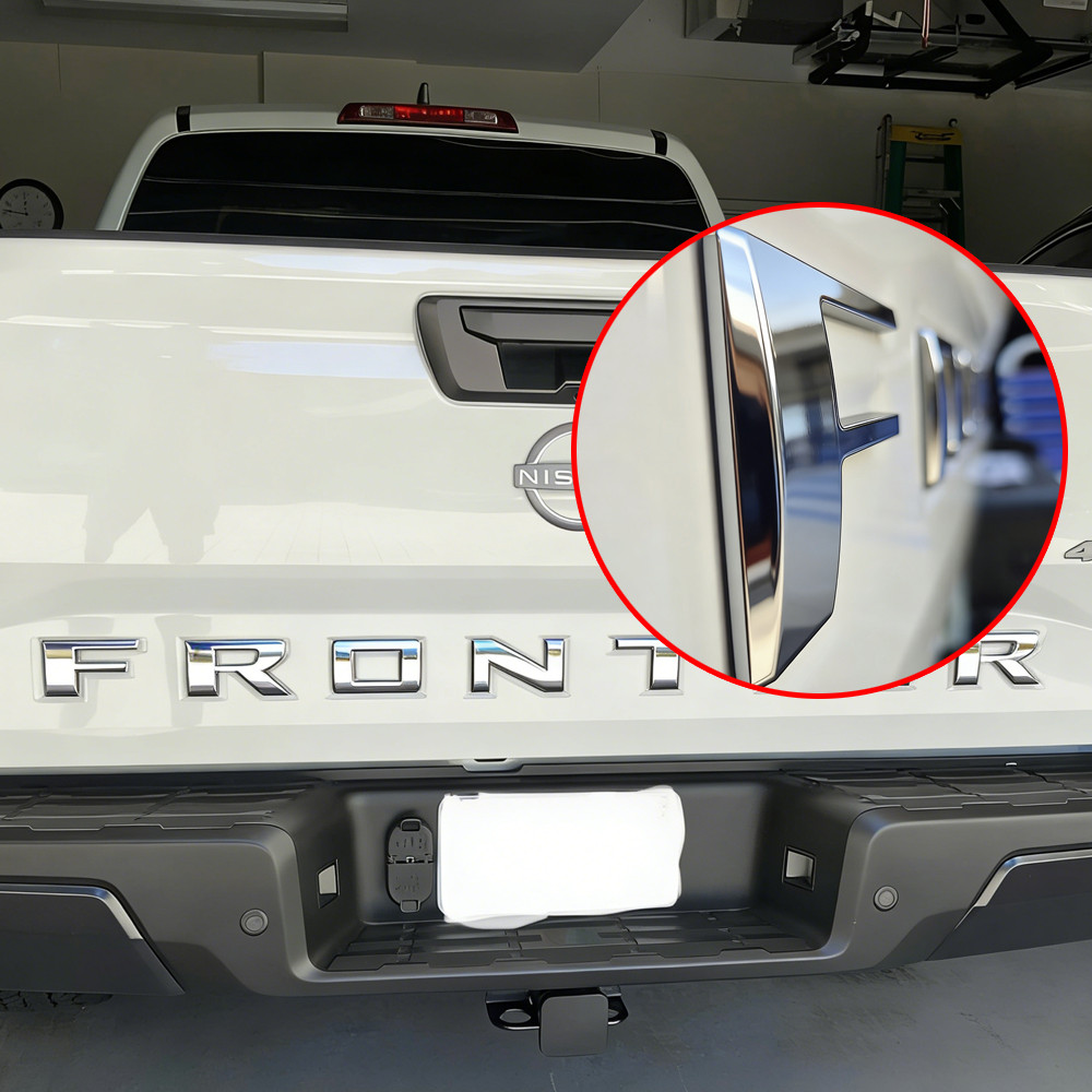 2022-2026 Tailgate Inserts Letters For Frontier Chrome 3D Raised Emblem Badges