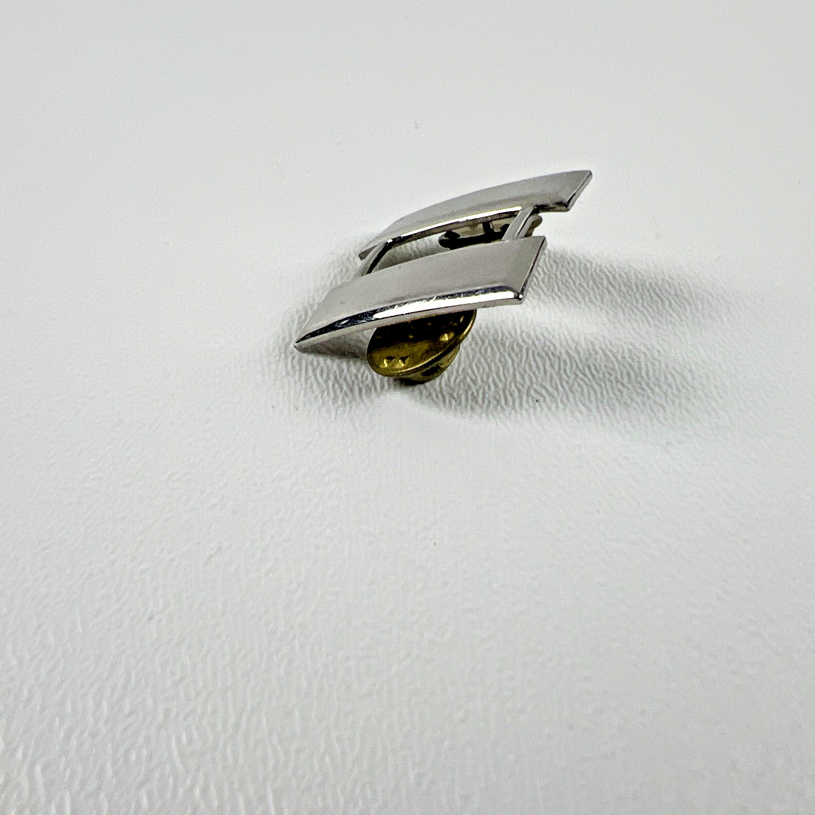 U.S. Army WWII Military Captain Bar Rank Lapel Pin 1/20 Silver Filled SF