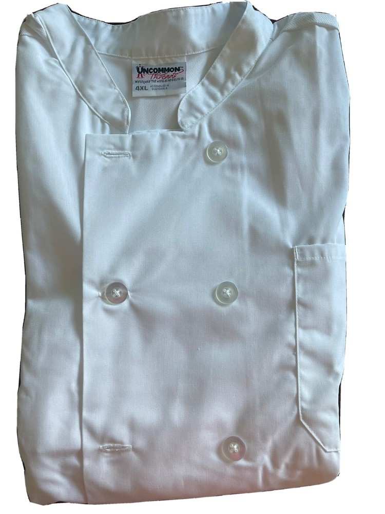 White chef jacket short sleeve 3XL 6 available