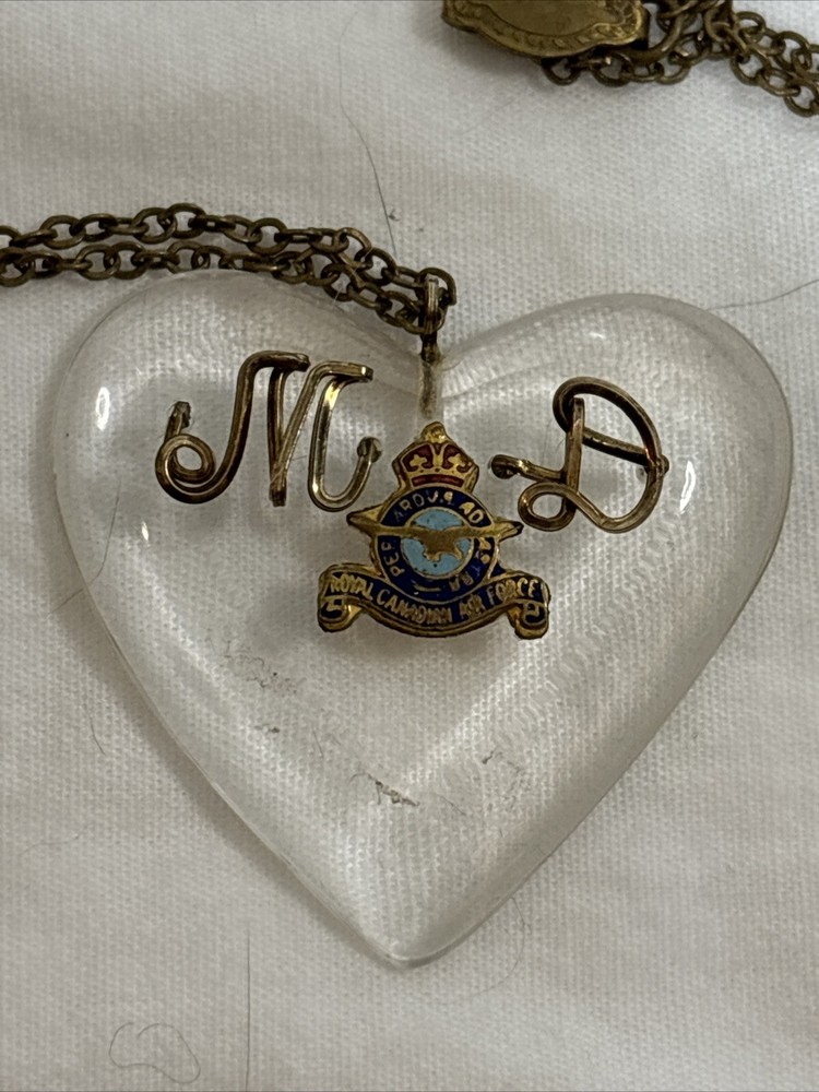 RCAF Sweetheart Lucite Necklace