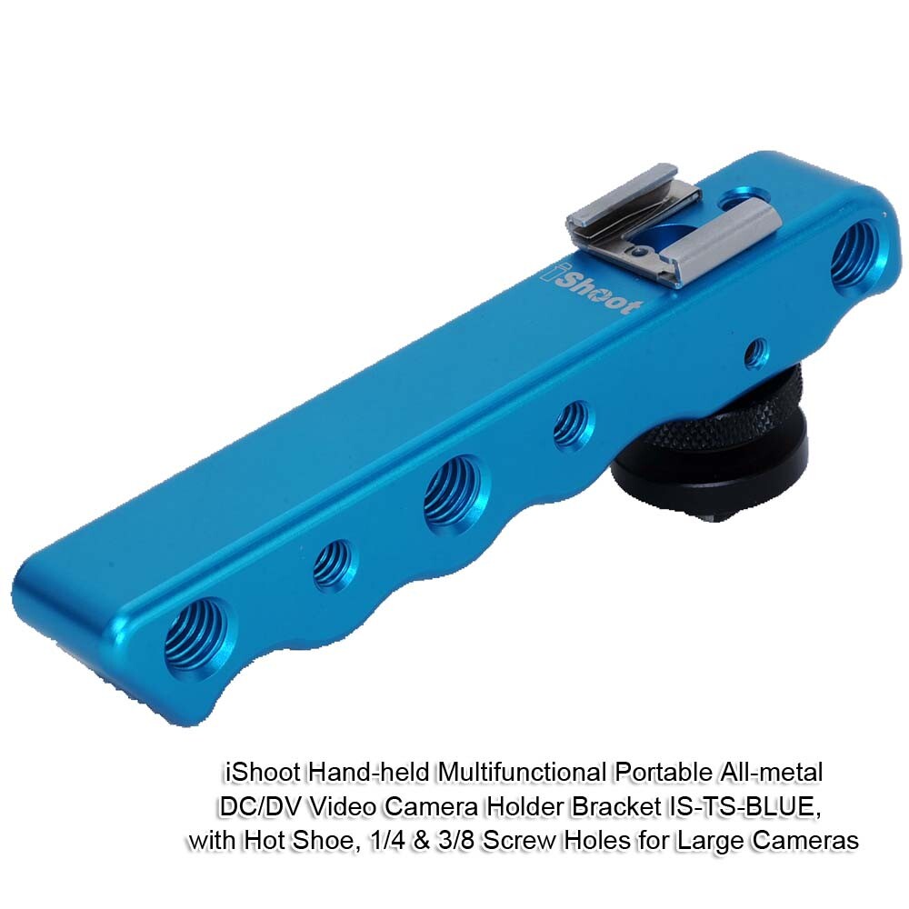 Hand-held DC/DV Video Camera Holder Bracket Support Speedlite Flash LED Light
