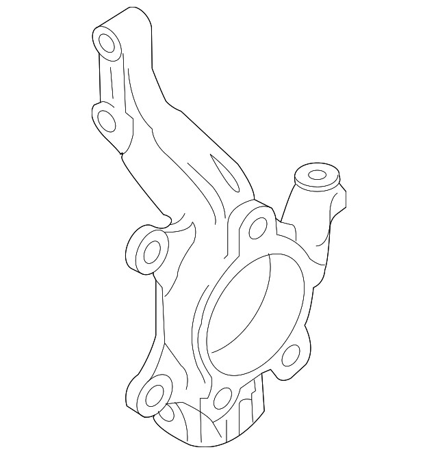 Genuine GM Driver Side Steering Knuckle 19316540