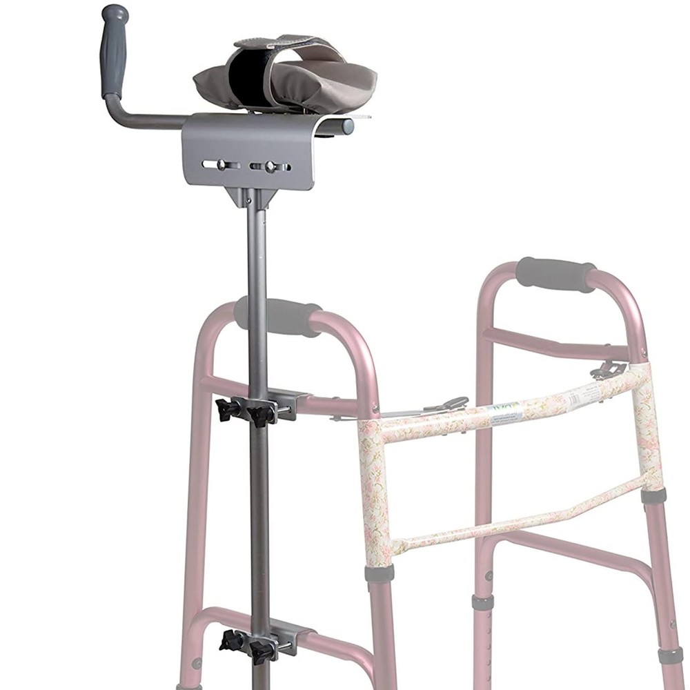 MABIS Walker Platform Attachment With Adjustable Padded Cuff, No Tools Needed, A