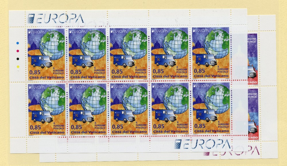 Vatican sc1529-1530 sheet MNH