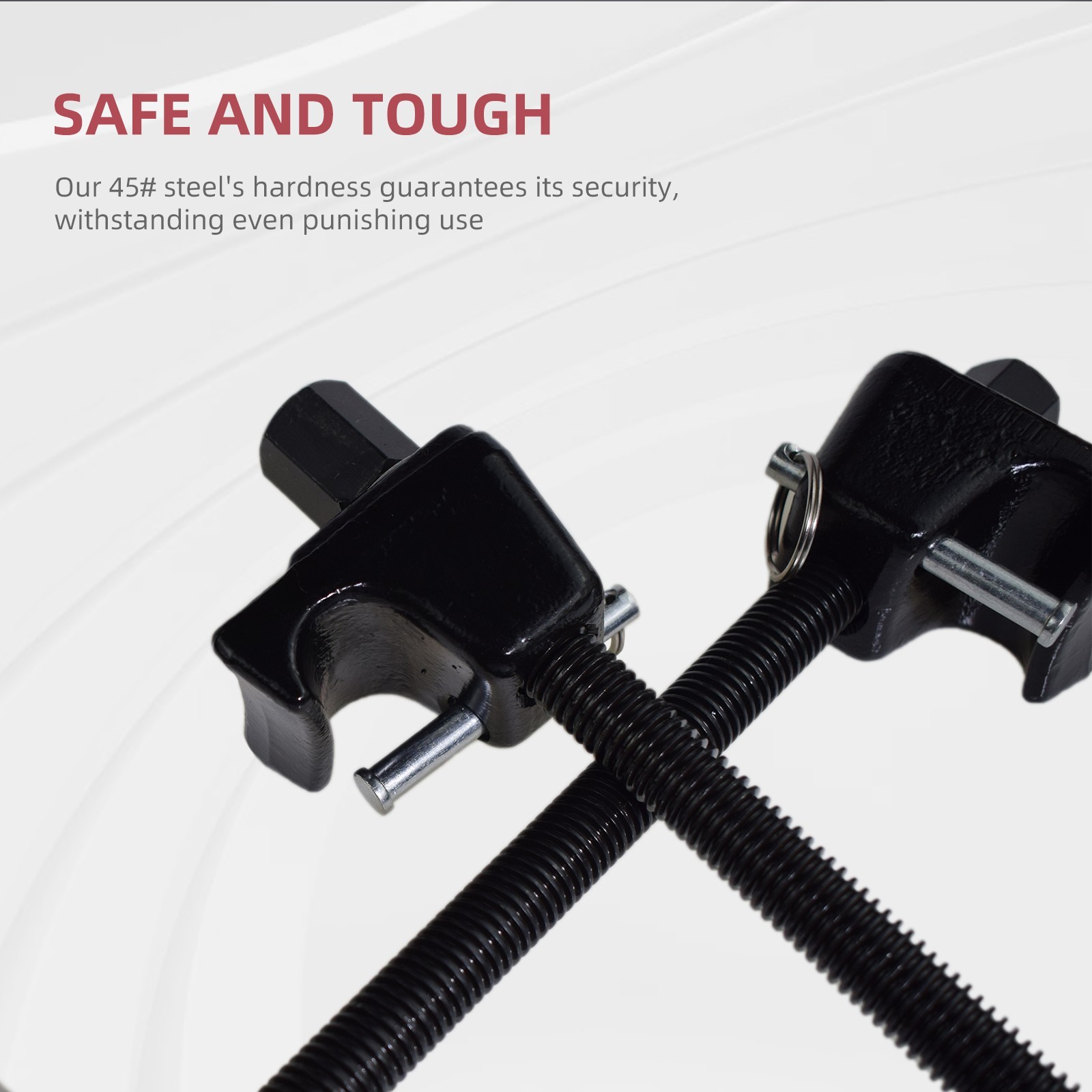 Heavy Duty Coil Spring Compressor Safety Lock Brackets Strut Shock Remover