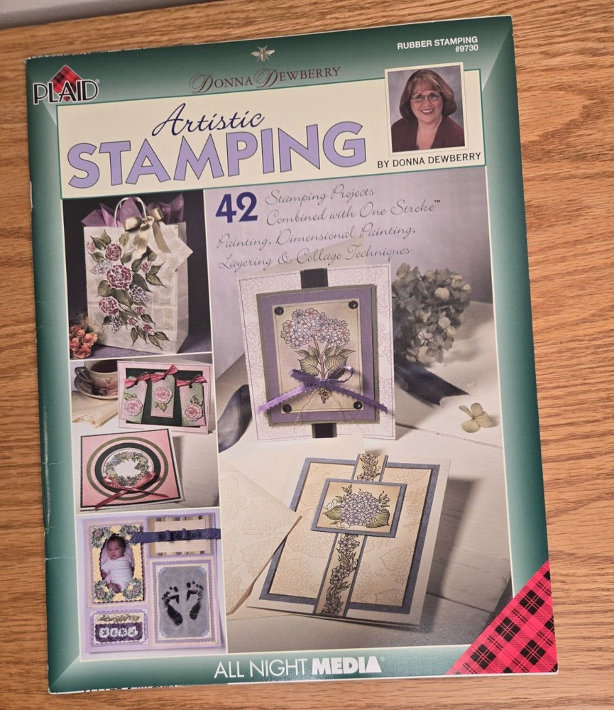 Donna Dewberry rubber stamping patterns instructions PLAID 9730