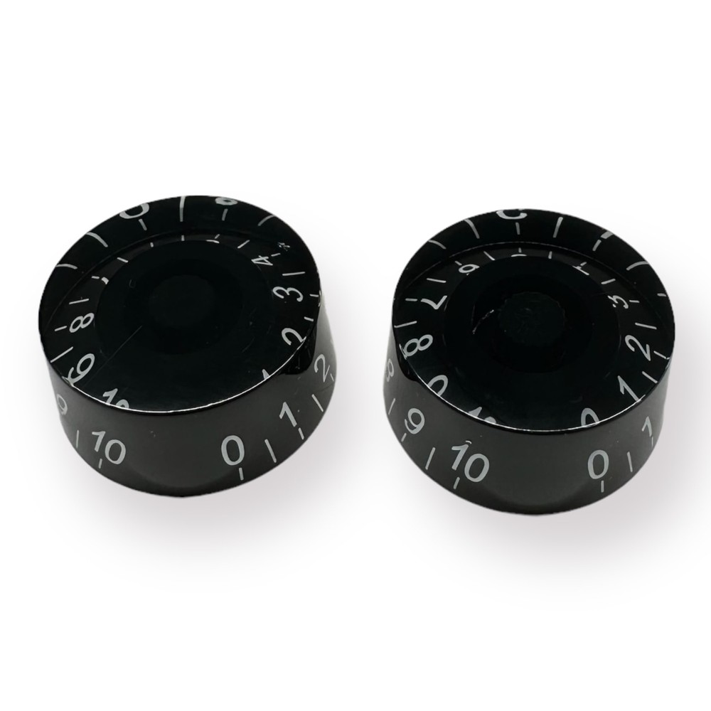 AxLabs Speed Knobs (Set of 2), Black, White Font