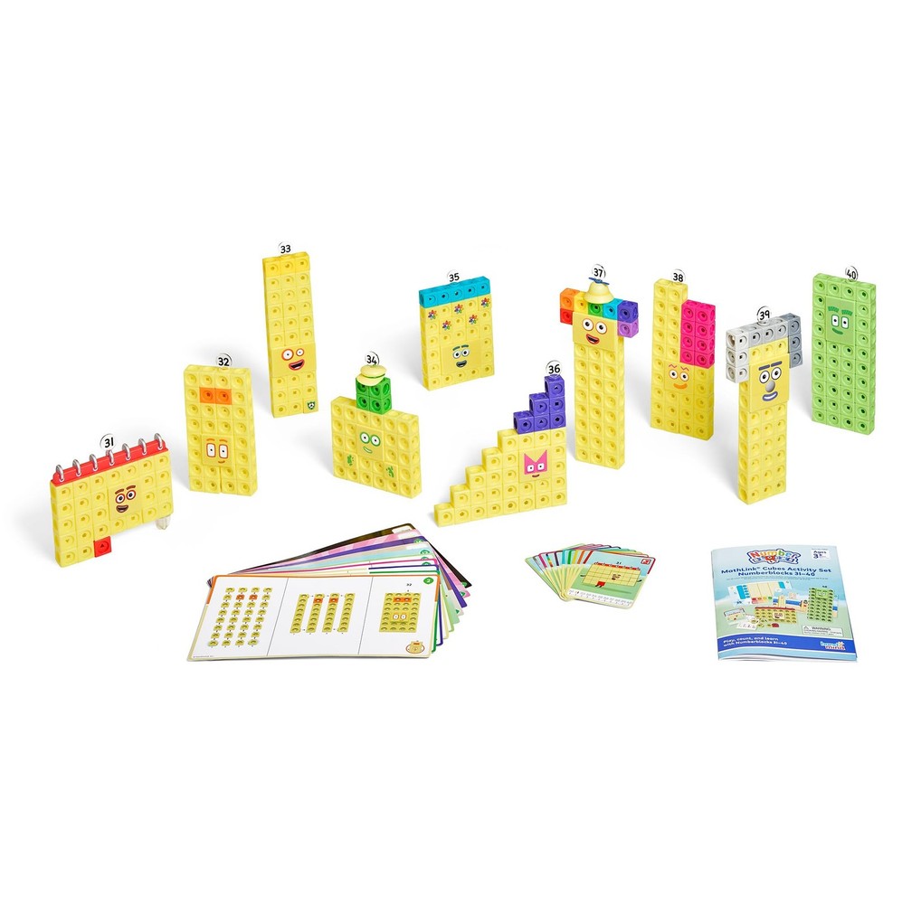Numberblocks MathLink Cubes Activity Set 31-40 - Early Math Skills & Counting To