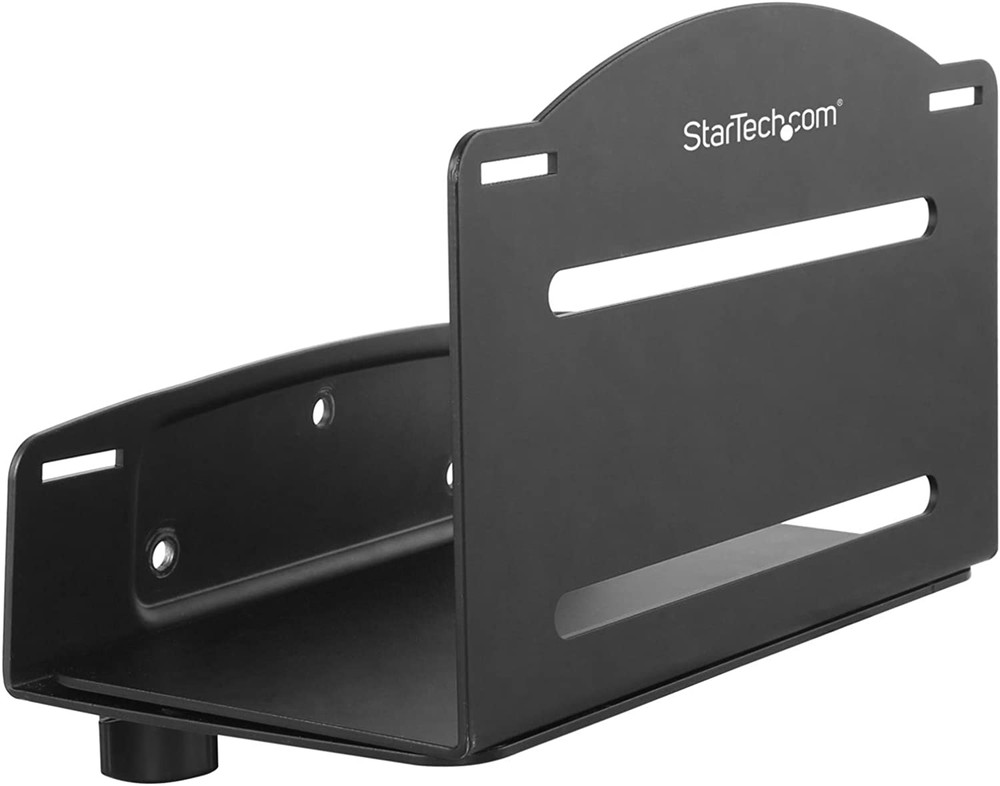 Wall Mount CPU Holder - Adjustable Width 4.8In to 8.3In - Metal - Computer Tower