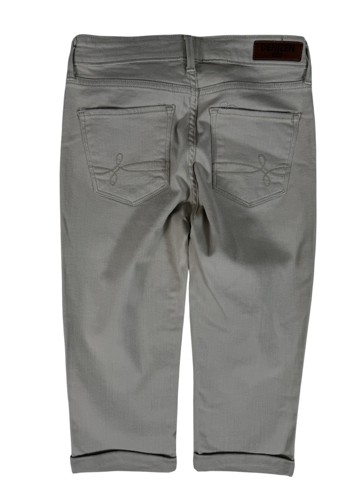 Denizen From Levi's Tan Mid-Rise Cuffed Capri Denim Jeans Women's Size 2