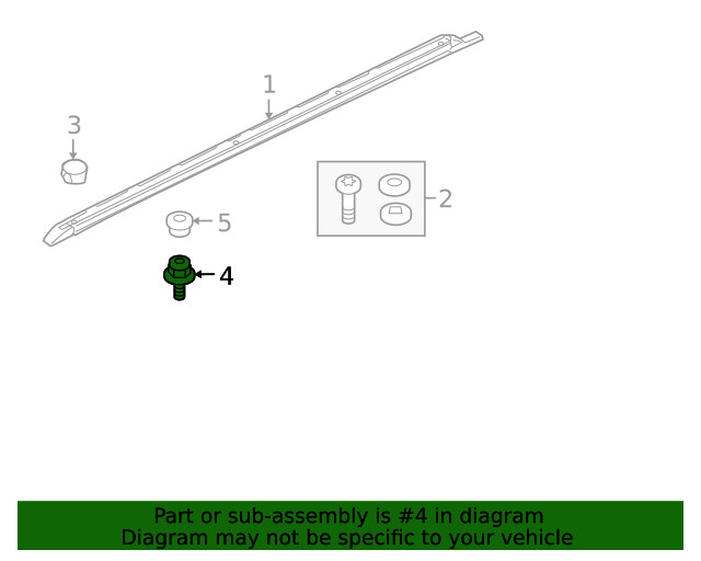 Genuine Land-Rover Rail Stud AYR500061