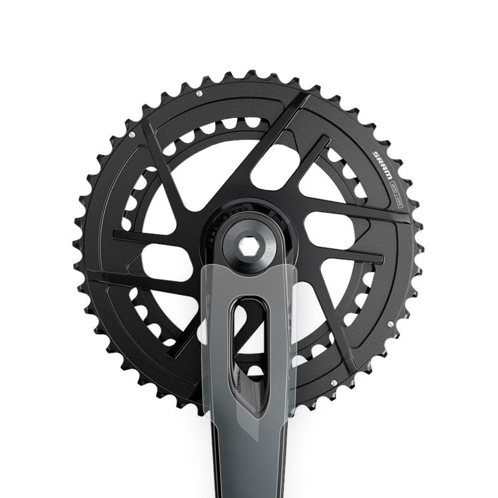SRAM Rival AXS E1 Crank Arm Protection Set | Shield Clear Vinyl Protector