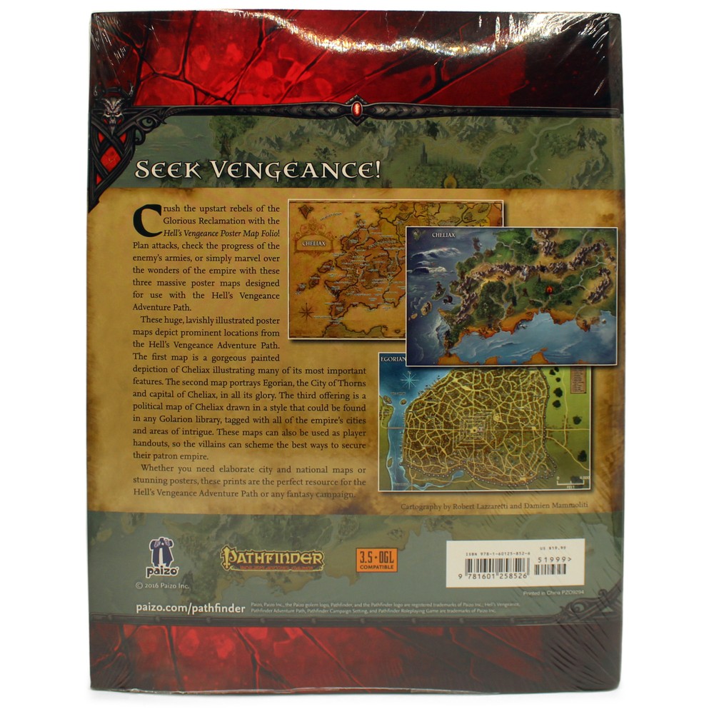 Pathfinder (RPG) Campaign Setting: Hell's Vengeance Poster Map Folio