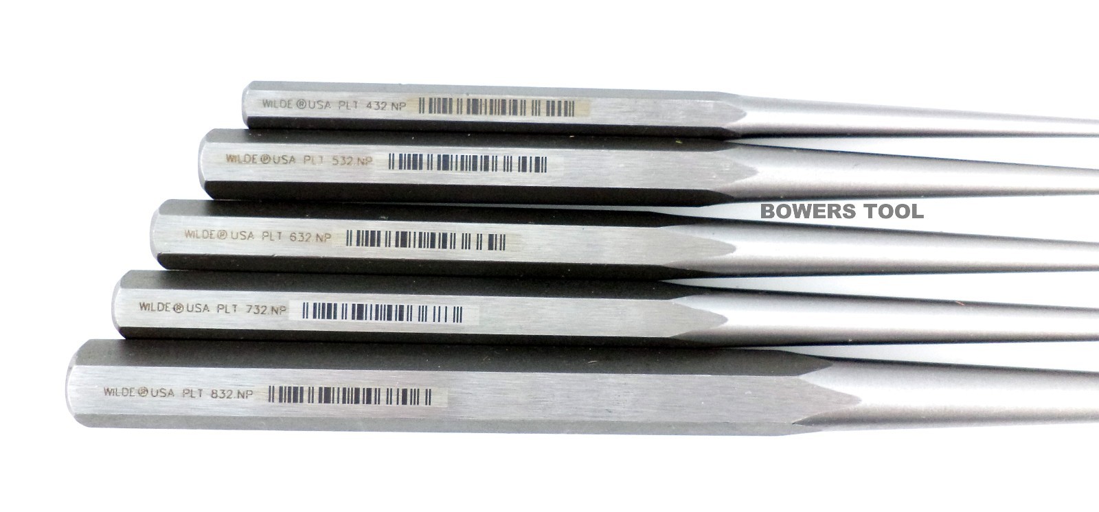 Wilde Tool 5pc Extra Long Taper Line up Drift Punch Set Professional MADE IN USA