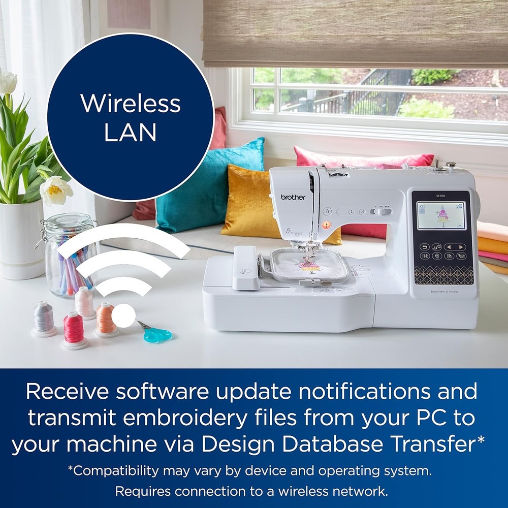 Brother SE700 Elite Computerized LCD Touchscreen Sewing and Embroidery Machine