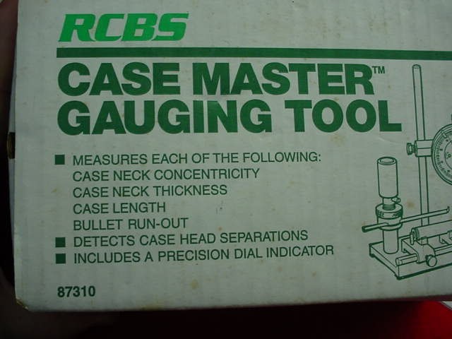 RCBS Case Master Gauging Tool- #87310- Face Cracked- New !