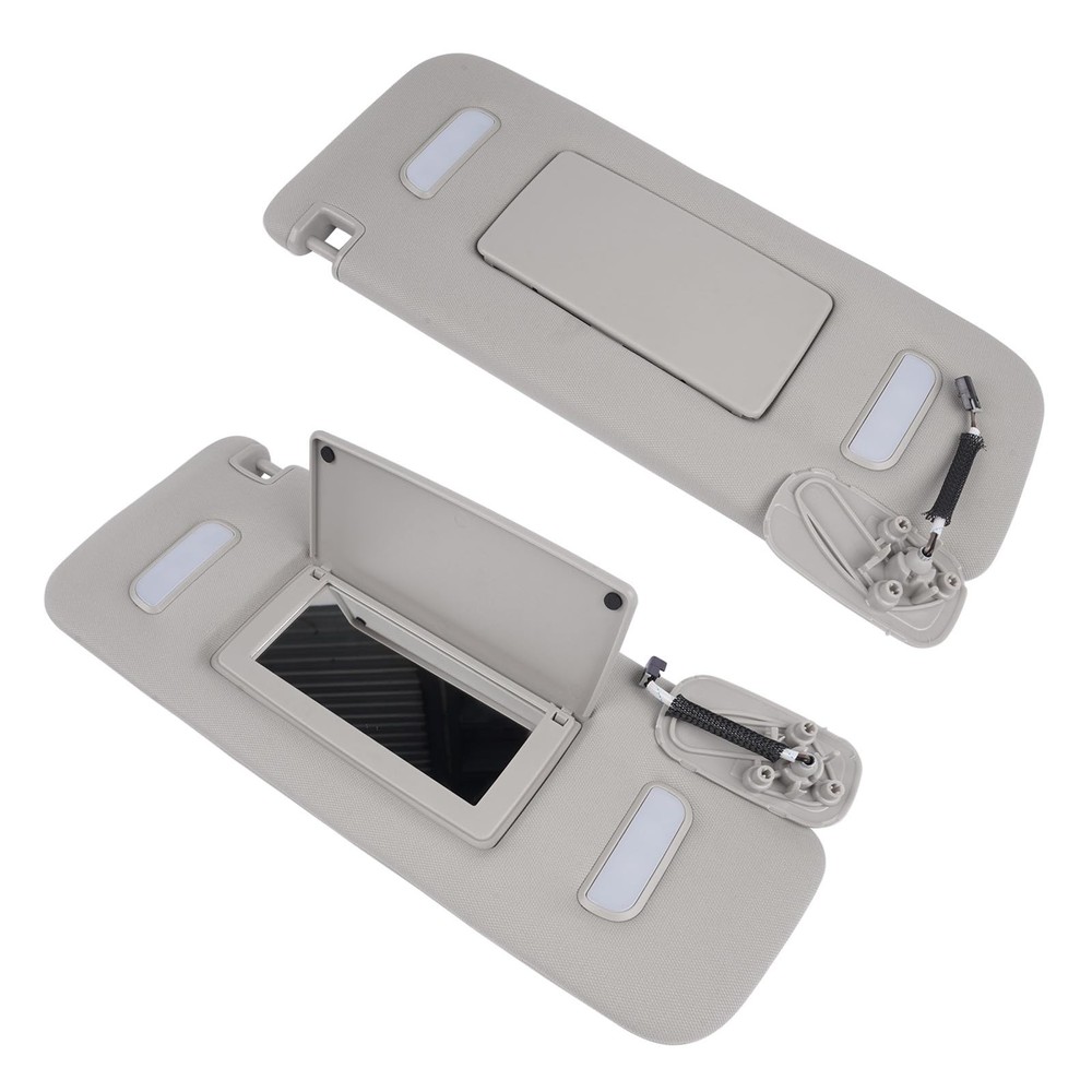 2X Sun Visors Right + Left Replacement for Chevy Avalanche Tahoe Silverado Su...