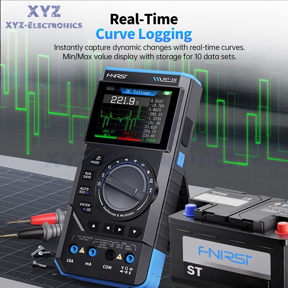 FNIRSI 2C23T DSO152 Digital Oscilloscope Multimeter Function Signal Generator US