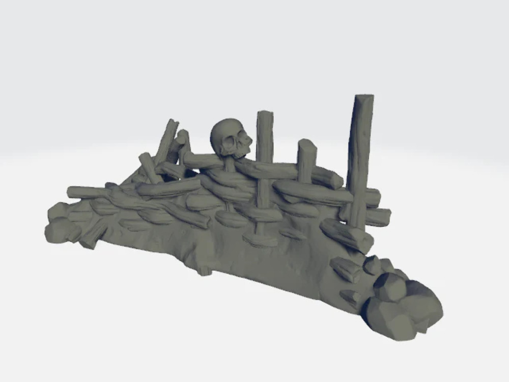 StoneAxe Miniatures - Fence #3