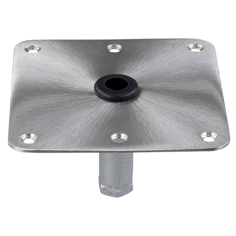 SPRINGFIELD KINGPIN 7" X 7" SS SQUARE BASE (THREADED)