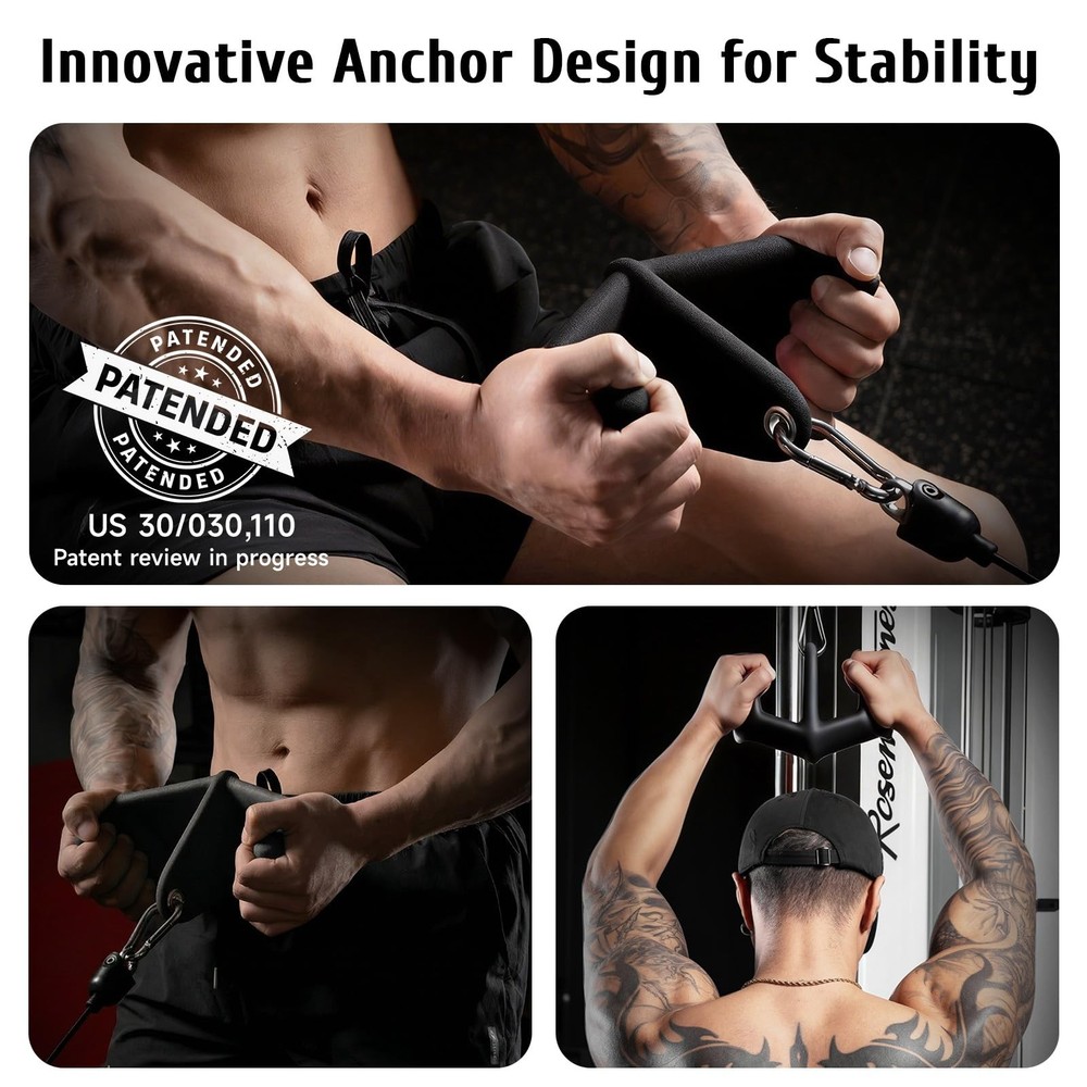 LAT Pull Down Bars Set, Triangular Stability LAT Pulldown Attachments with 8 ...