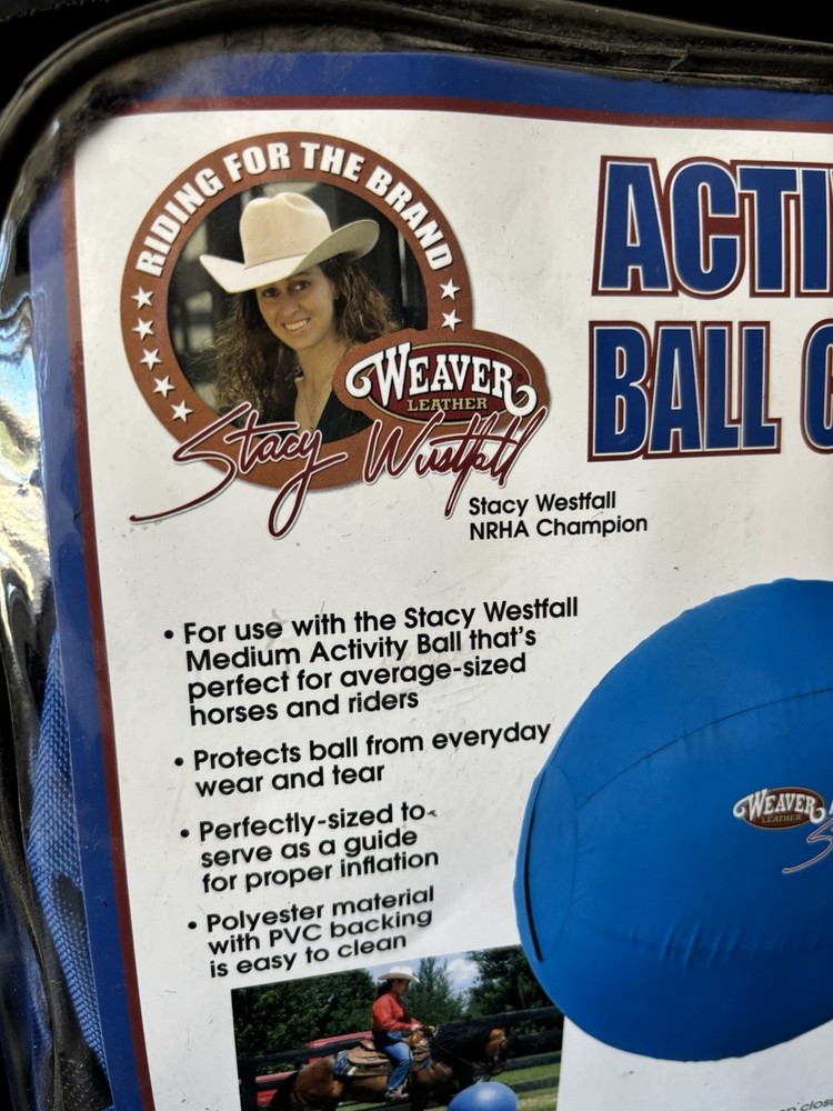 Weaver Stacy Westfall Equestrian Activity Ball Cover - Medium Blue