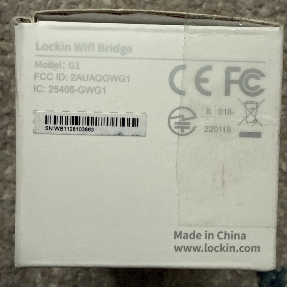 Lockin Wi-Fi Gateway Bridge & Electronic Lock Component for Smart Locks