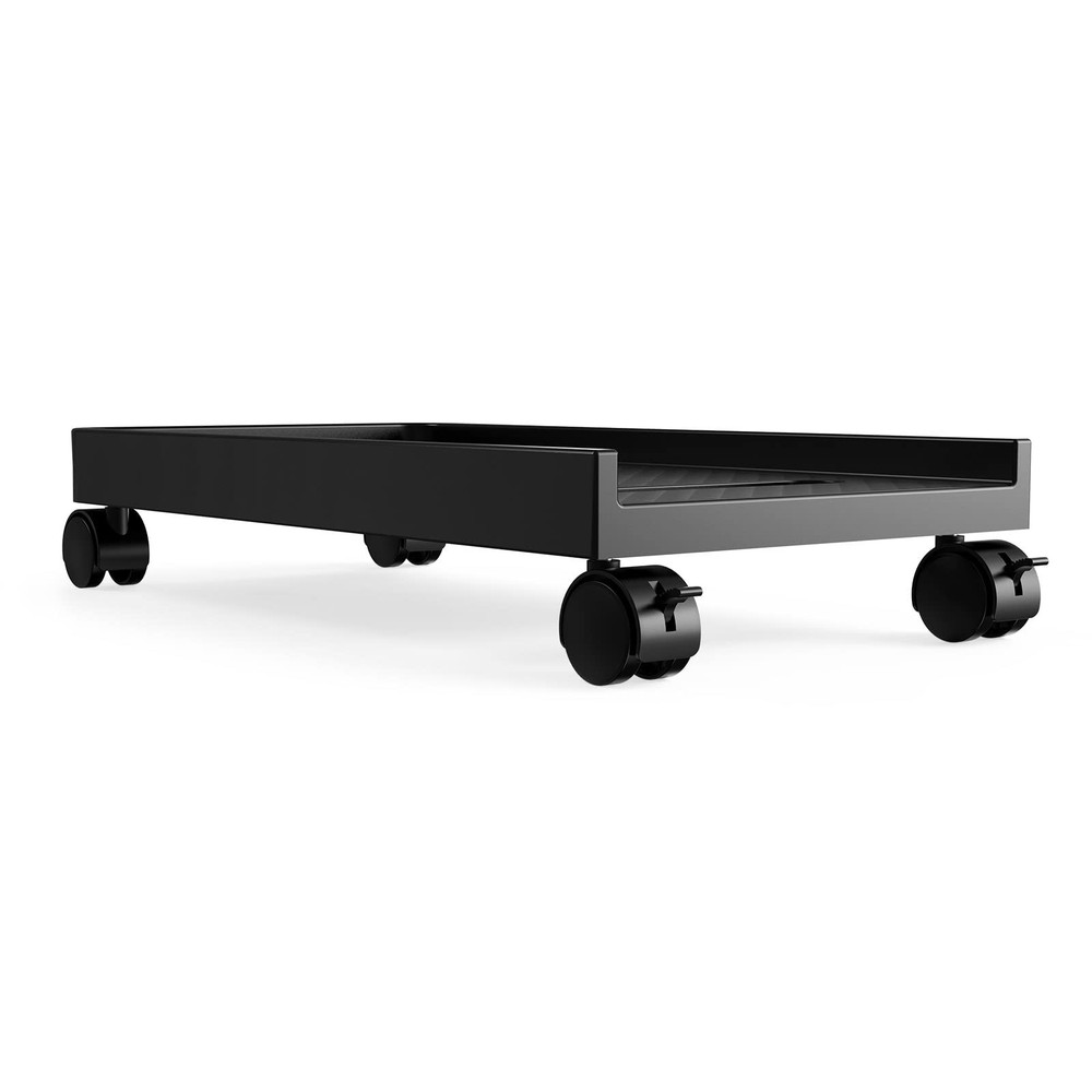 Computer Tower Stand, Mobile CPU Holder with 4 Caster Wheels Computer Tower S...