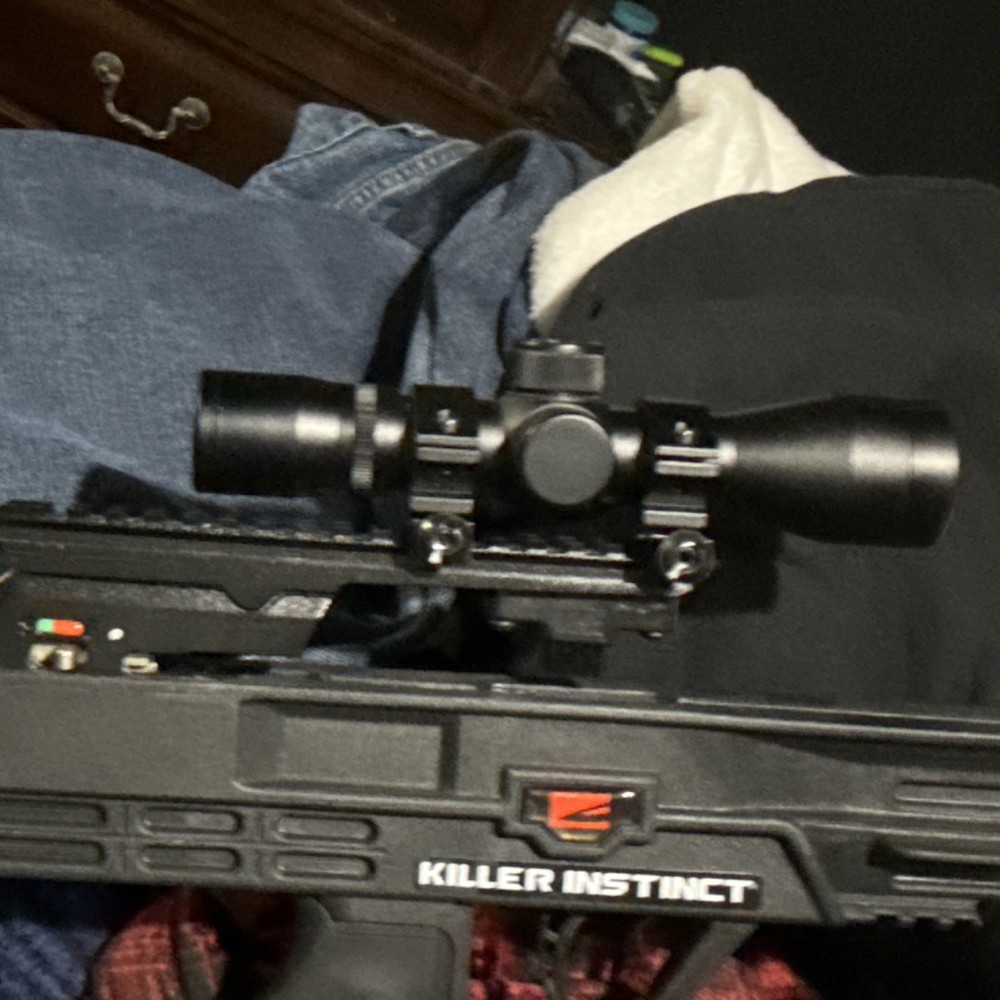 Killer Instinct Black Crossbow for Men, Black Color, with Scope