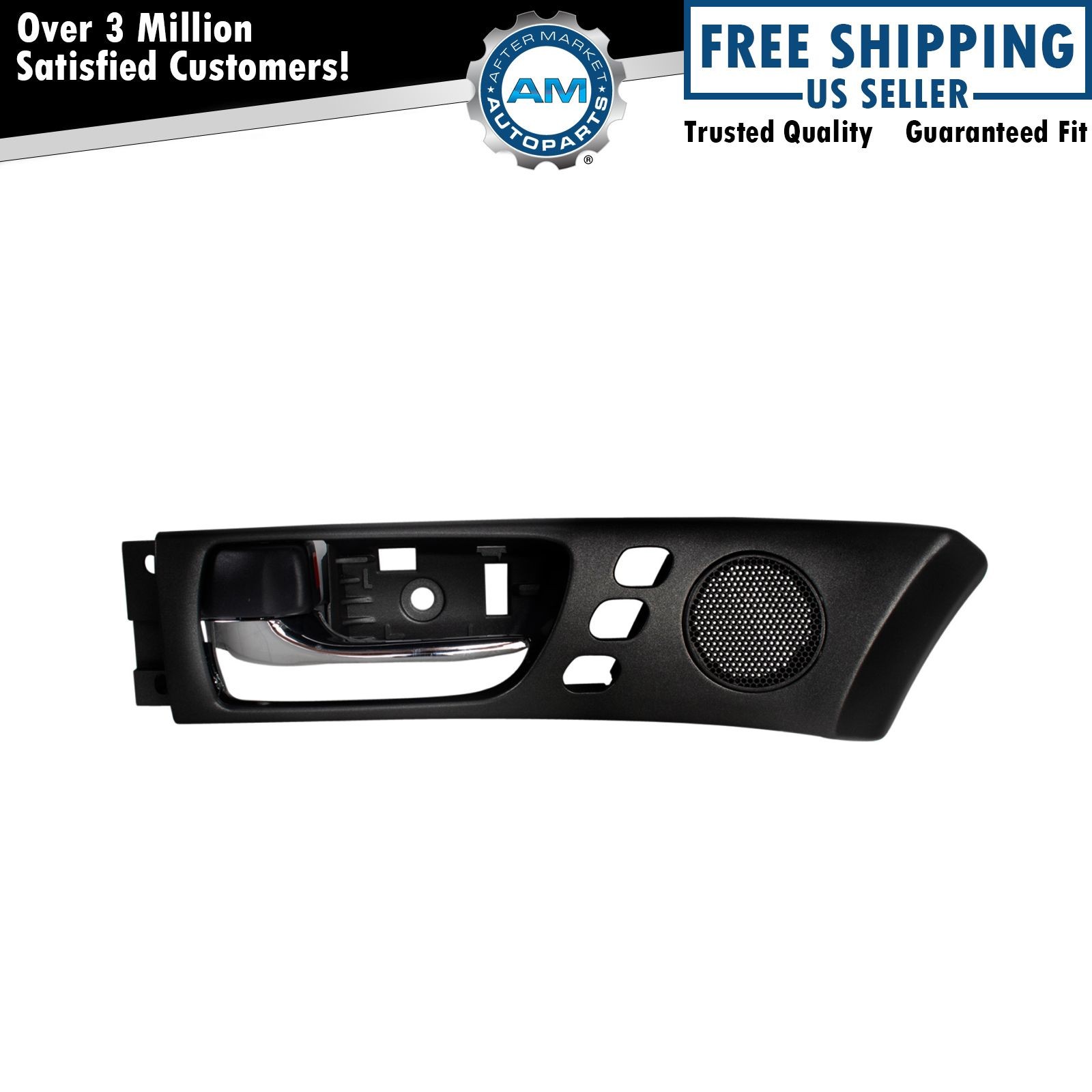 Front Inside Interior Door Handle LH Driver Black & Chrome for Lexus ES300 ES330