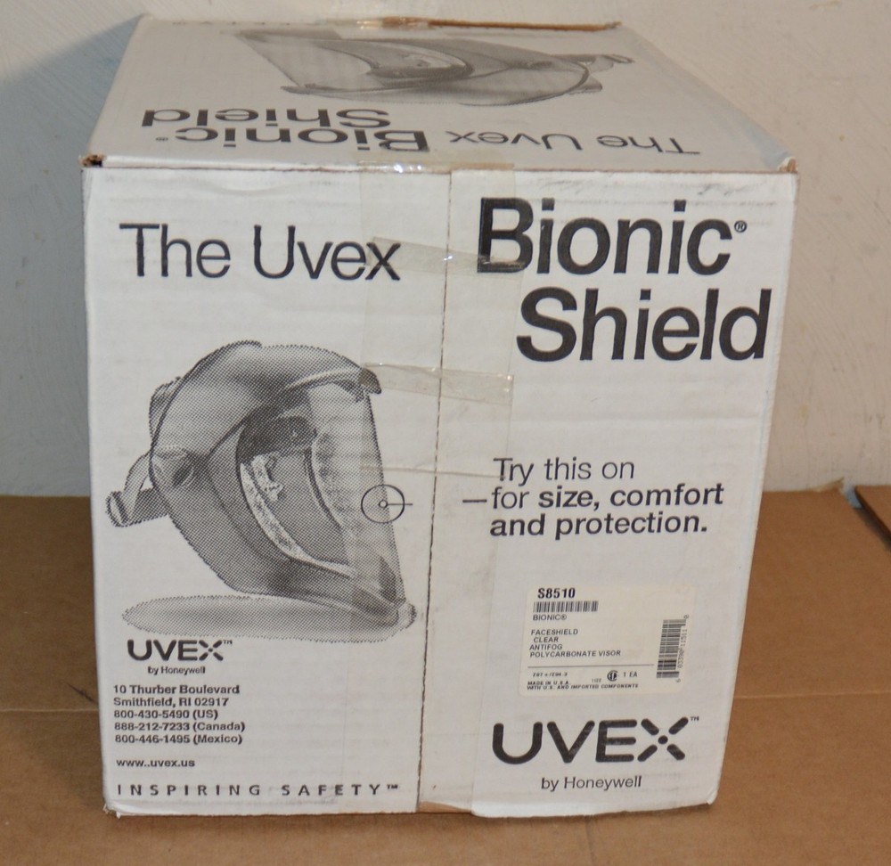 Uvex Bionic Shield S8510 New Black Matte Shell Clear with Suspension