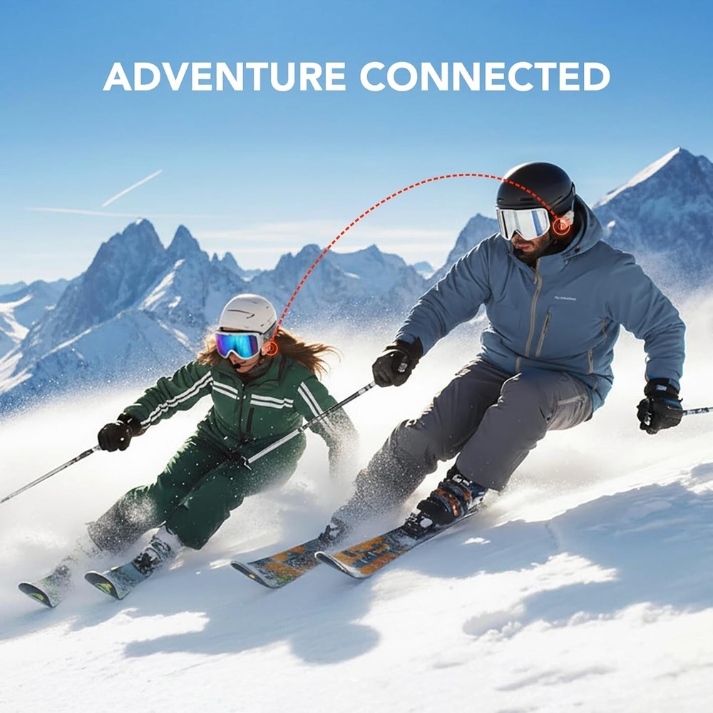 Sena SUMMIT X Snow Sports Mesh & Wave Intercom Bluetooth Communicator - White