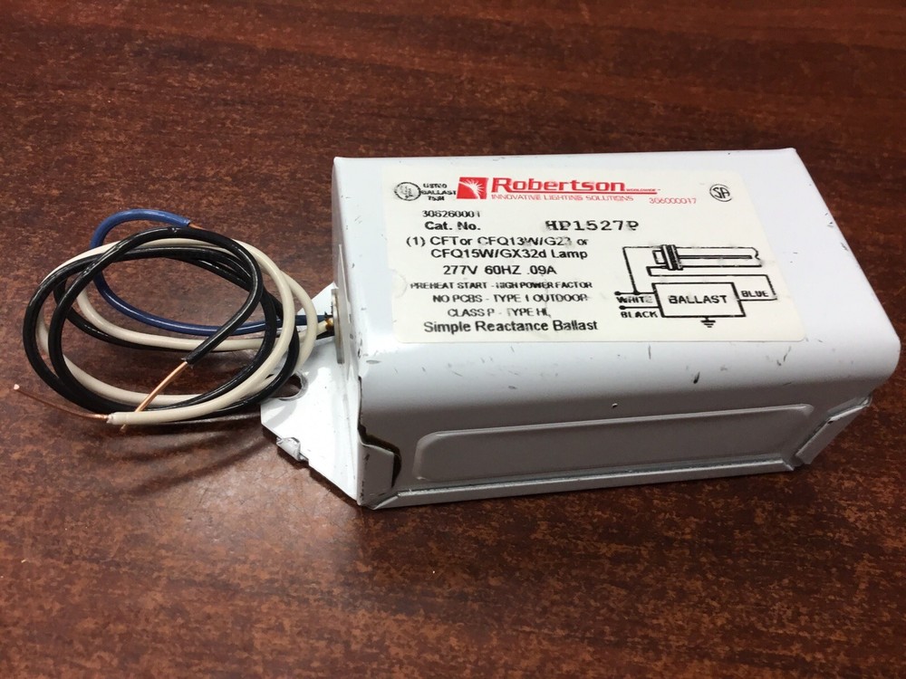 NEW TAKE OUT Robertson HP-1527P Fluorescent Simple Reactance Ballast NEVER USED