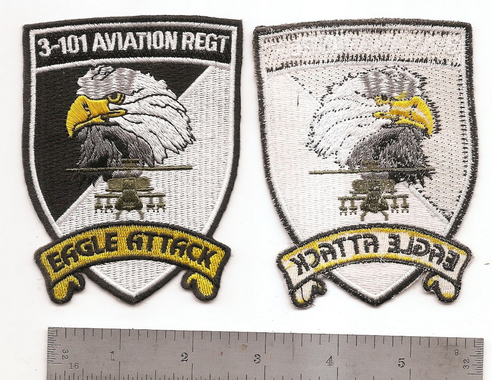 #245 US ARMY 3-101 AVIATION REGT. PATCH "EAGLE ATTACK"