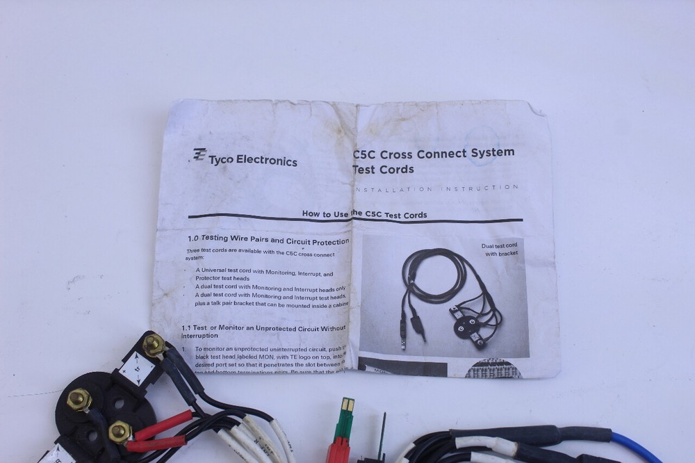 Tyco Electronics C5C Corss Connect System Test Cords