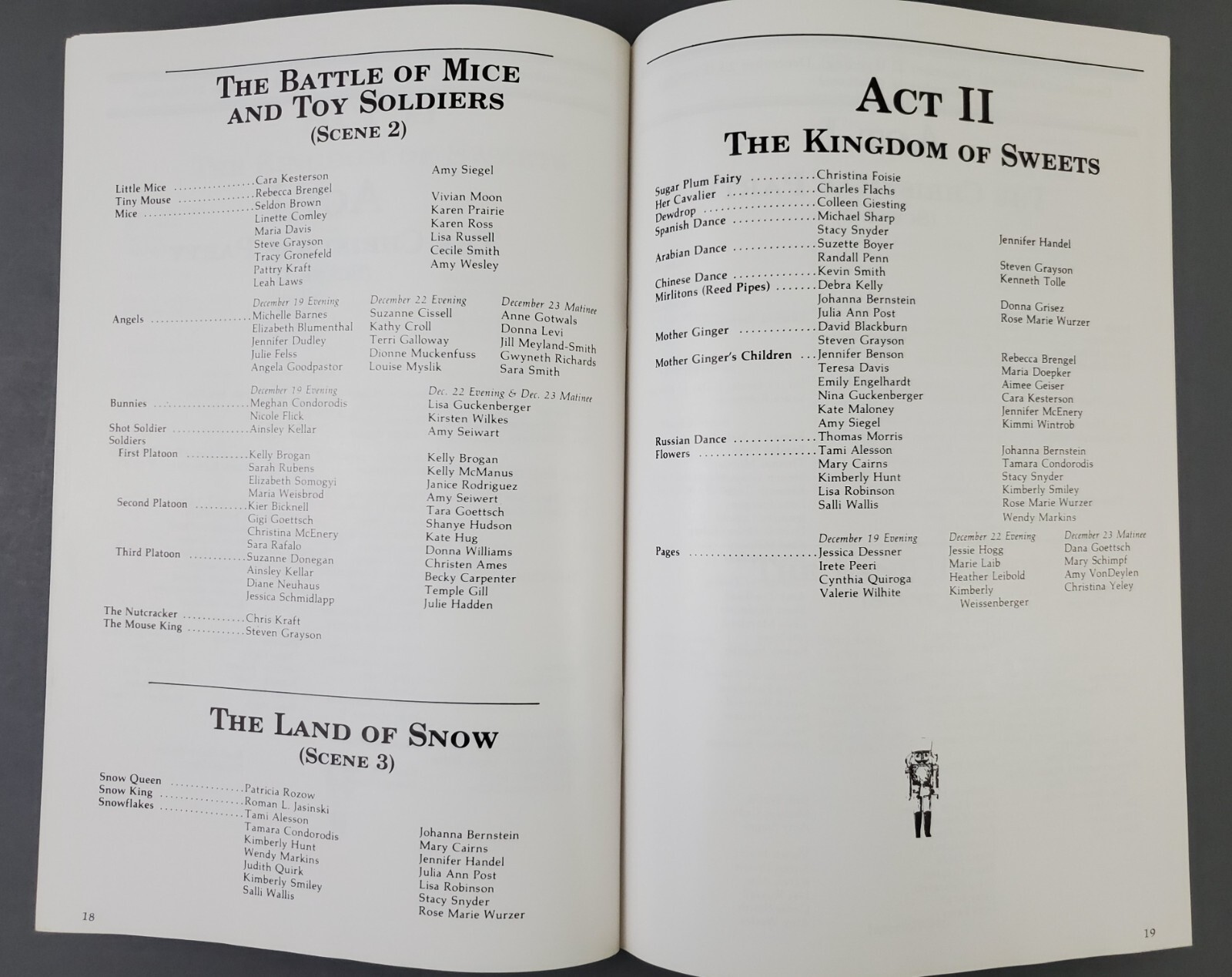 1981 Nutcracker Cincinnati Ballet Music Hall Theatre Vintage Playbill Program OH