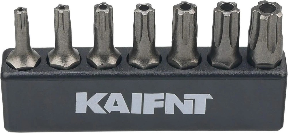 K001 Torx Plus 5-Point Tamper-Proof Security Bit Set, 7-Piece 5-point