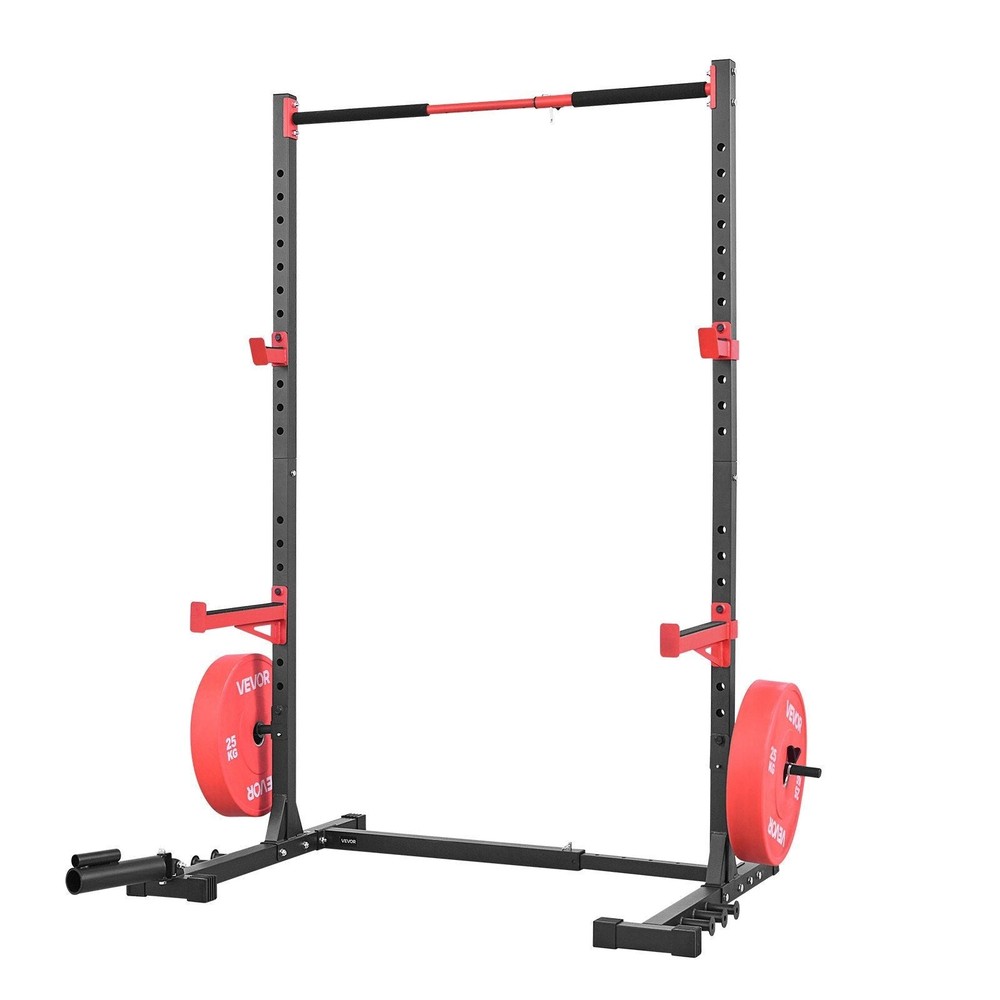 Power Cage Rack, Multifunctional Squat Rack for Home Gym, Width-Adjustable