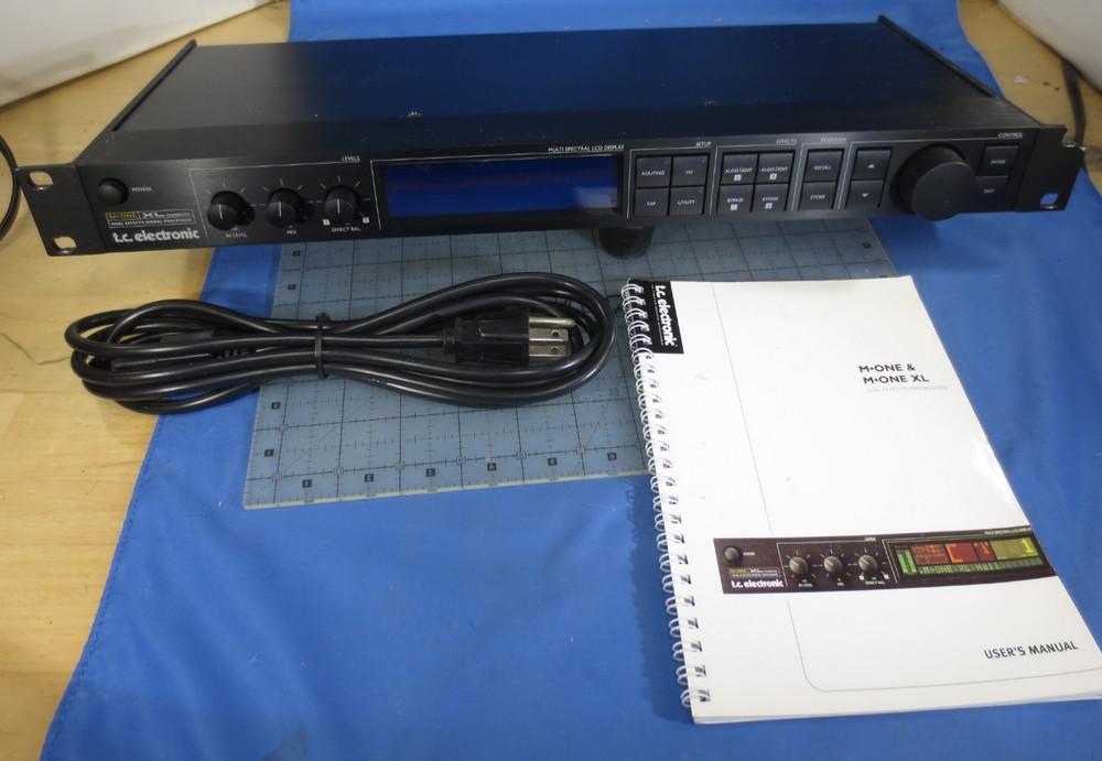 TC Electronic M-One XL Dual Engine Multi-Effects Processor W/ Manual & AC cord.