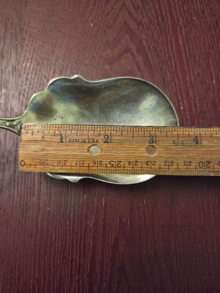 Sheffield Silverware S. H. Co. Quadruple Plate Large Casserole Spoon Carnation