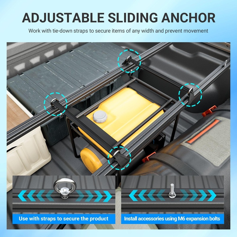 Cargo Bar Compatible with 2022-2026 Ford Maverick Cargo Support Load Securing...