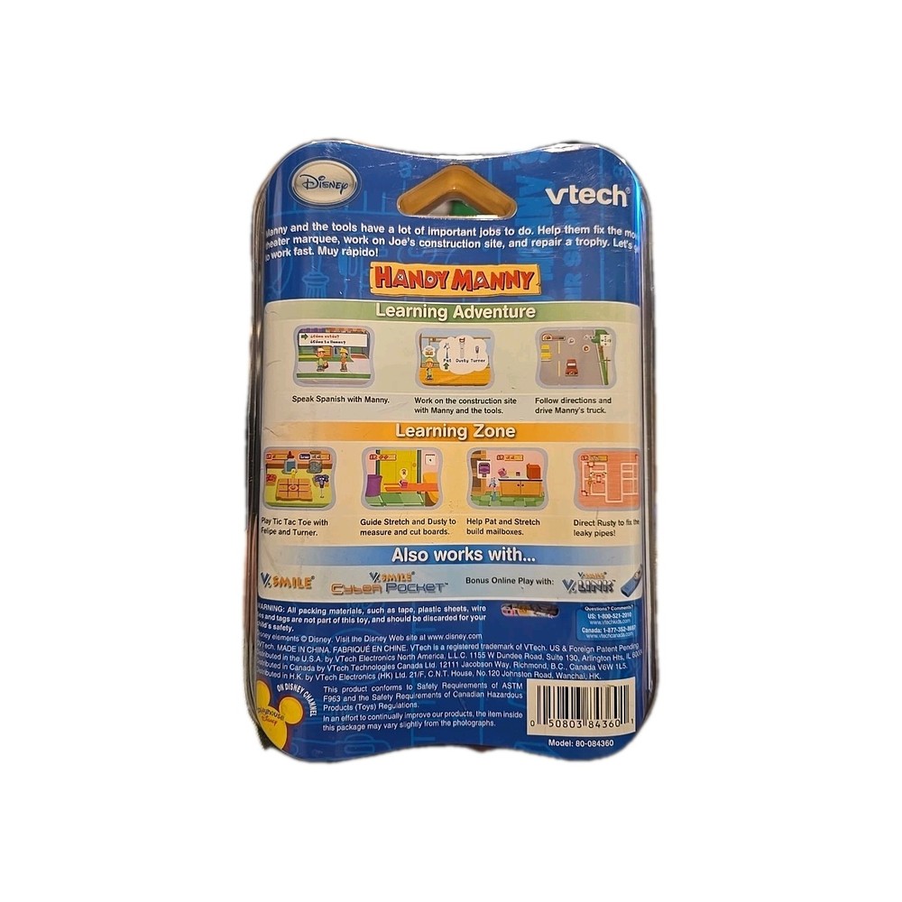 VTech V. Smile Handy Manny SPANISH Motion Active Learning System 3-5 Years
