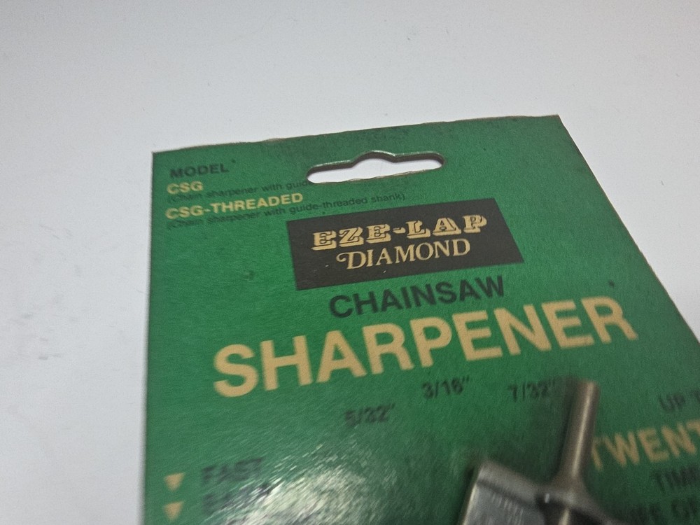 EZE-LAP Diamond Chainsaw Sharpener Model CSG 5/32'',3/16'',7/32'' Power Drill